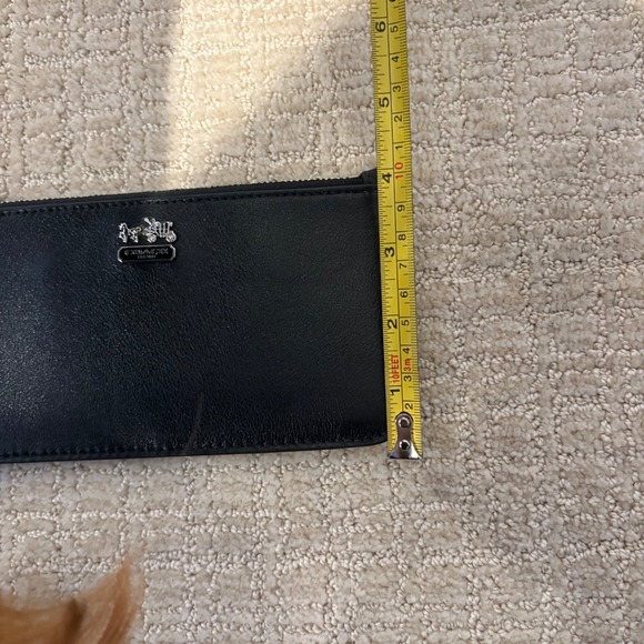 Coach Black Leather Wristlet with Silver Chain - Picture 6 of 6